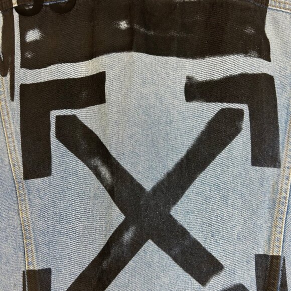 Off-White - S/S 19 - Impressionism Slim Denim Jacket - Picture 4 of 7